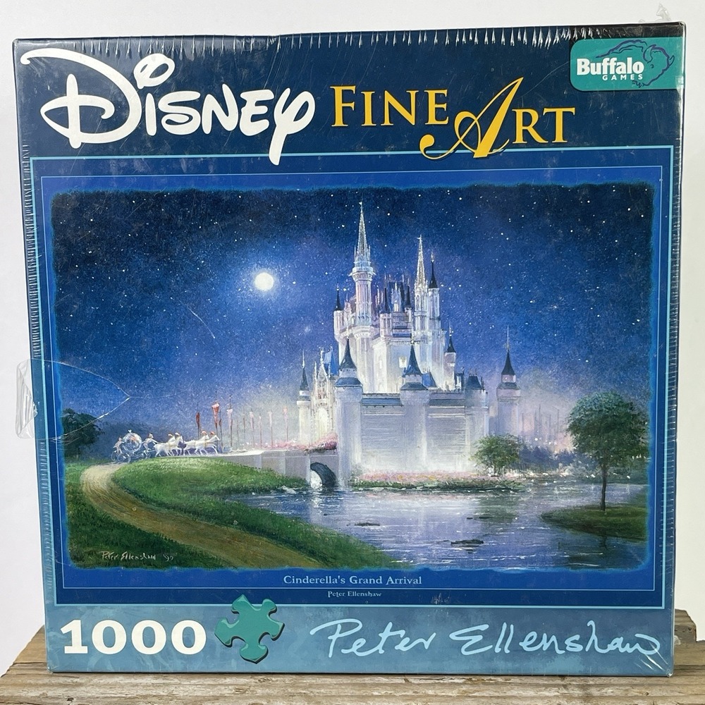 Disney Fine Art Puzzle 1000 Pc Cinderella Castle Sealed Peter‎ Ellenshaw Buffalo